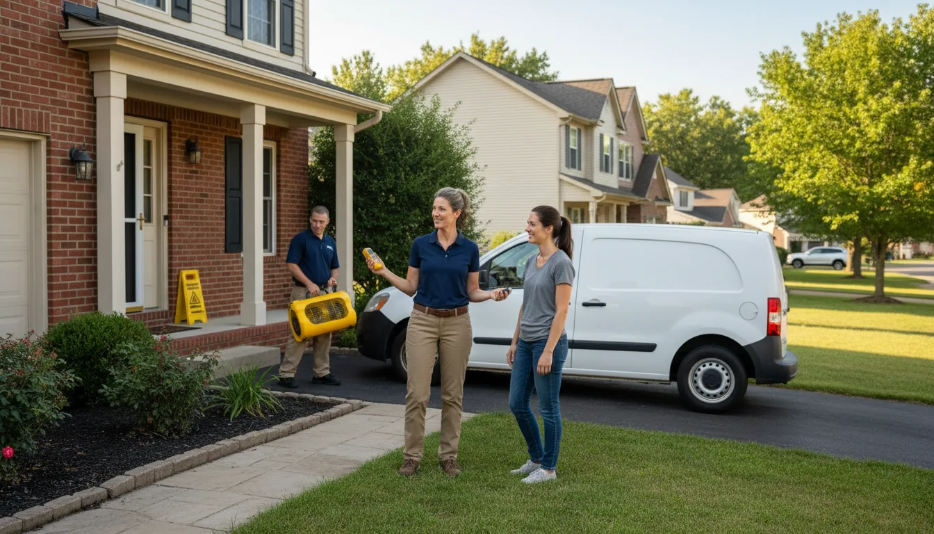 Residential water damage restoration in Sycamore, IL